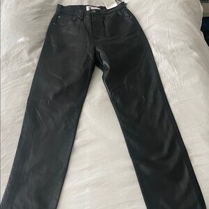 Agolde Recycled Leather 90s Pinch Waist Pants